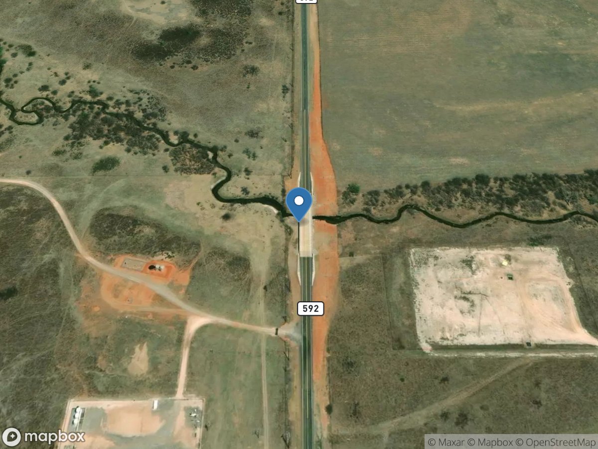 Sweetwater Creek near Kelton, TX location