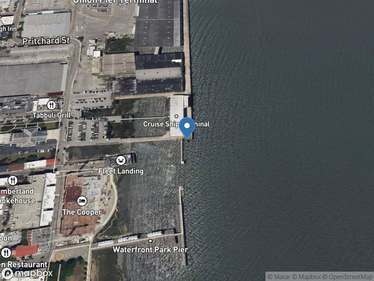 Cooper River at Customs House Aux at Charleston, SC location