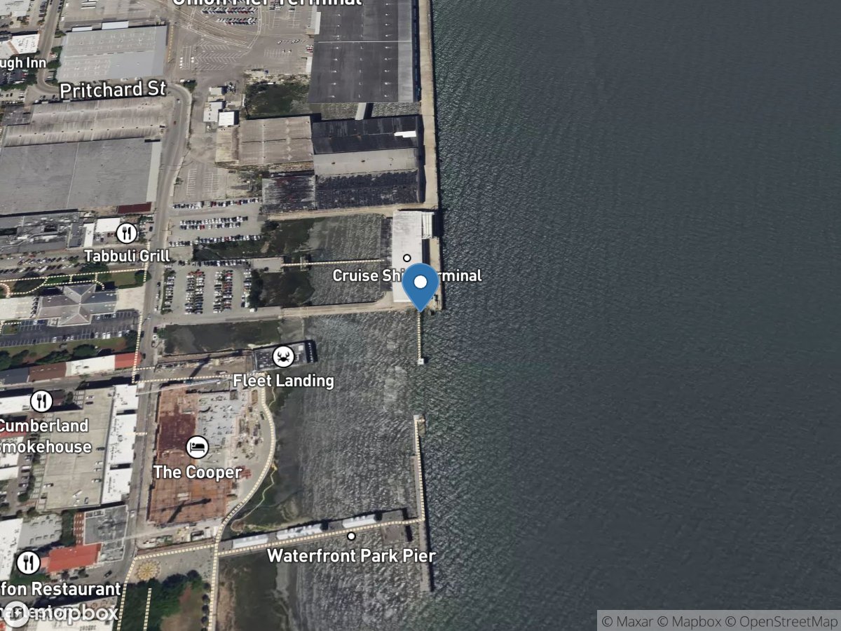 Cooper River at Customs House at Charleston, SC location