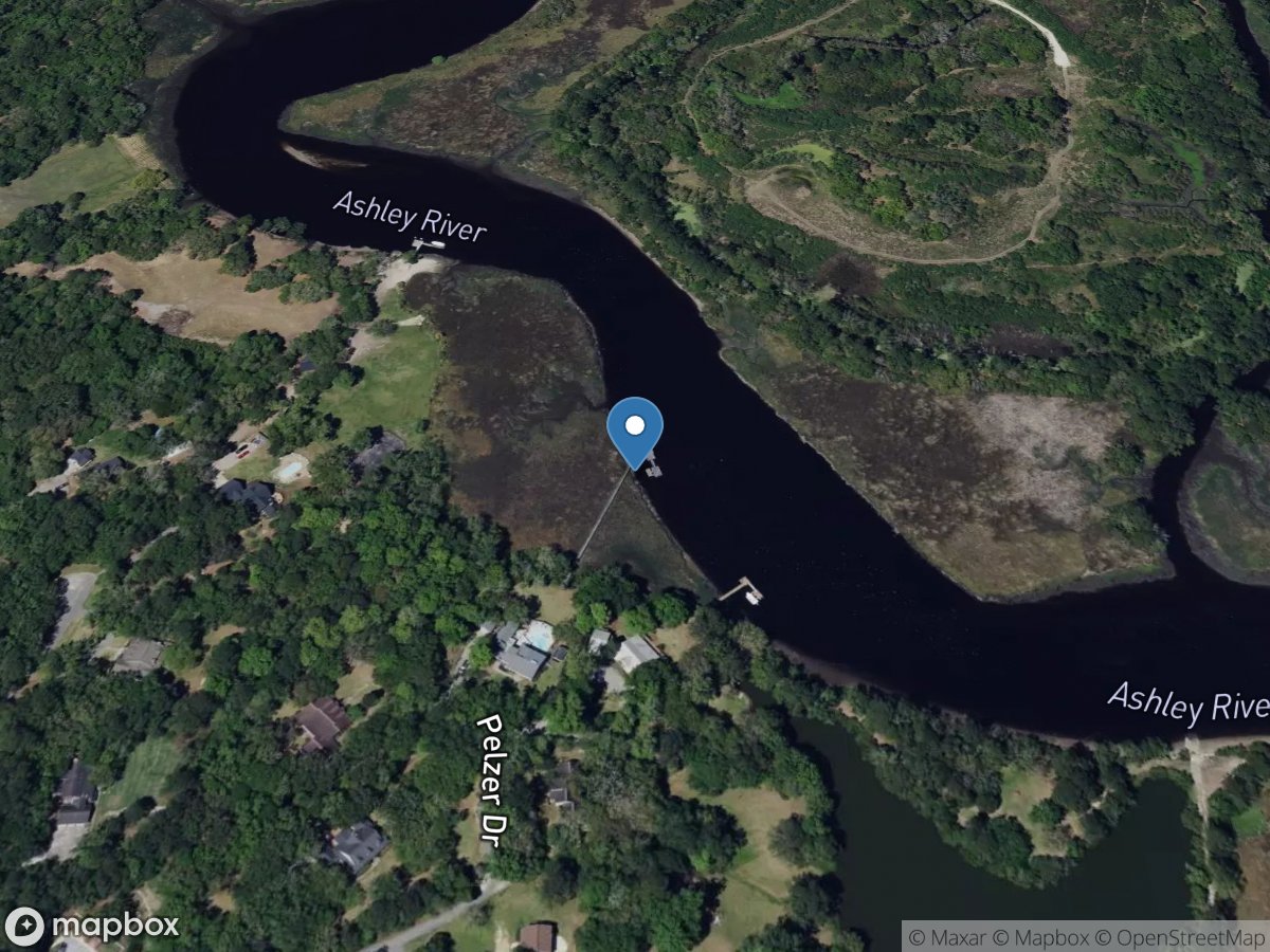 Ashley River below Summerville, SC location