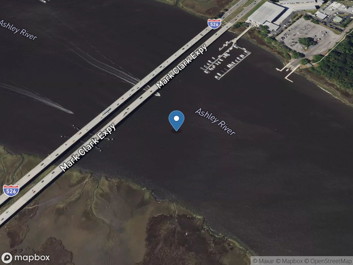 Ashley River near North Charleston, SC location