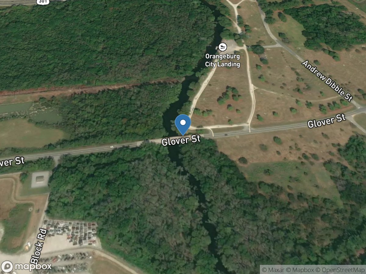 North Fork Edisto River at Orangeburg, SC location