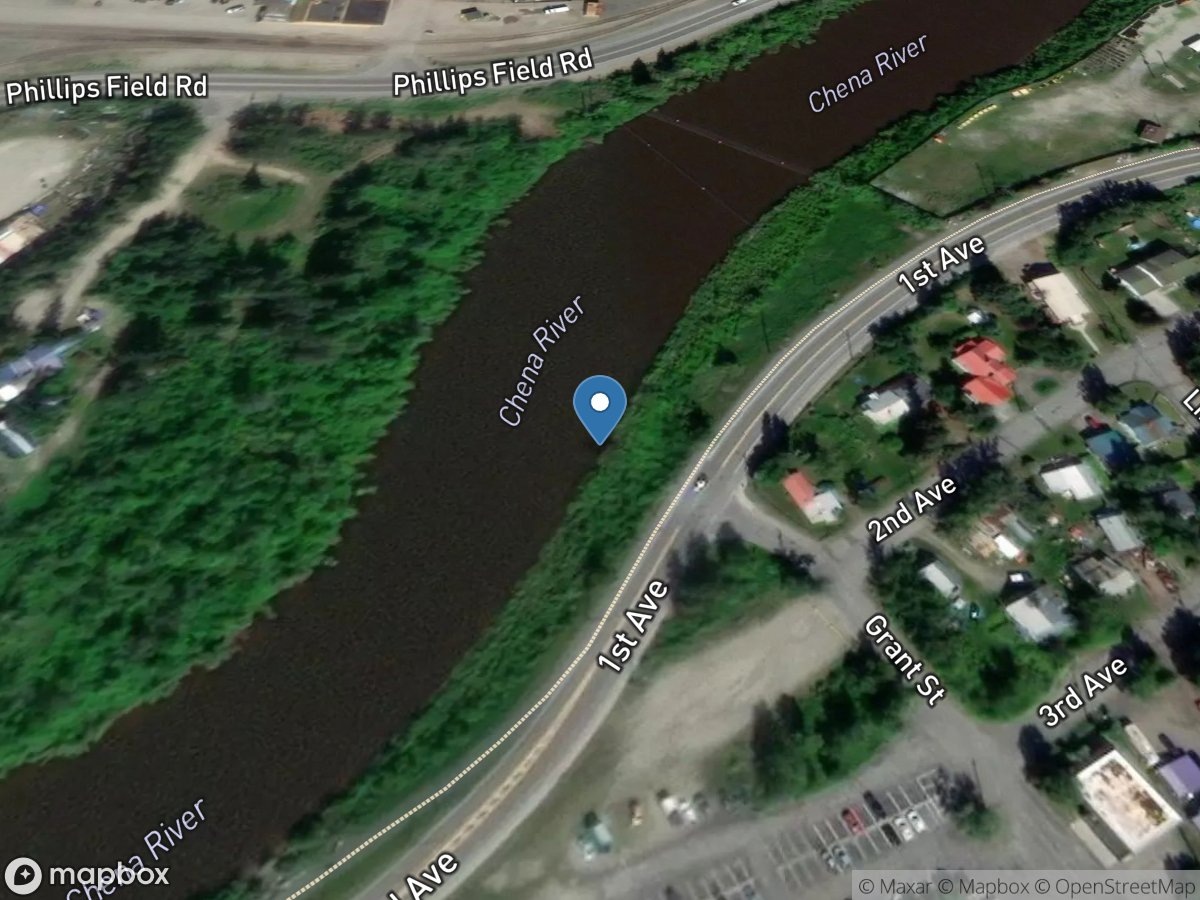 Chena River below Mus at Lathrop ST at Fairbanks AK location