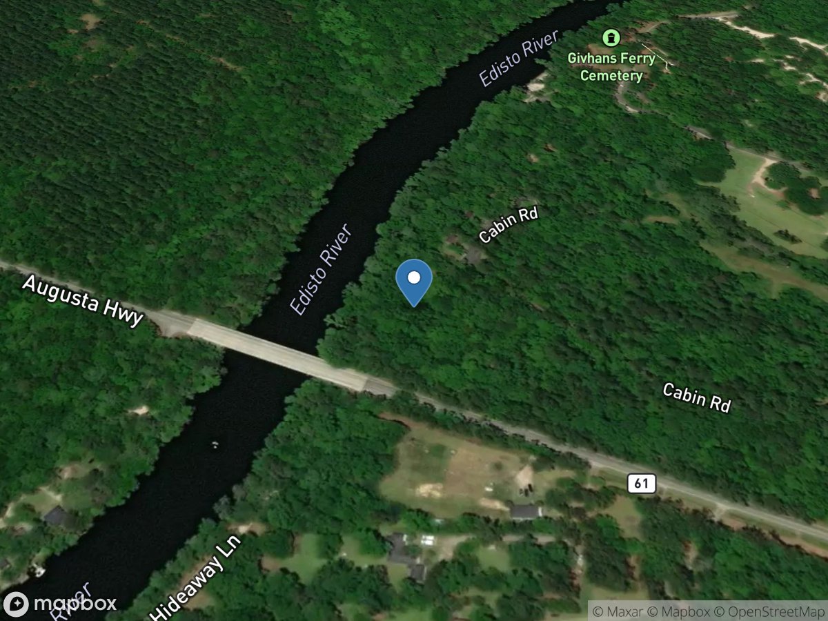 Edisto River near Givhans, SC location