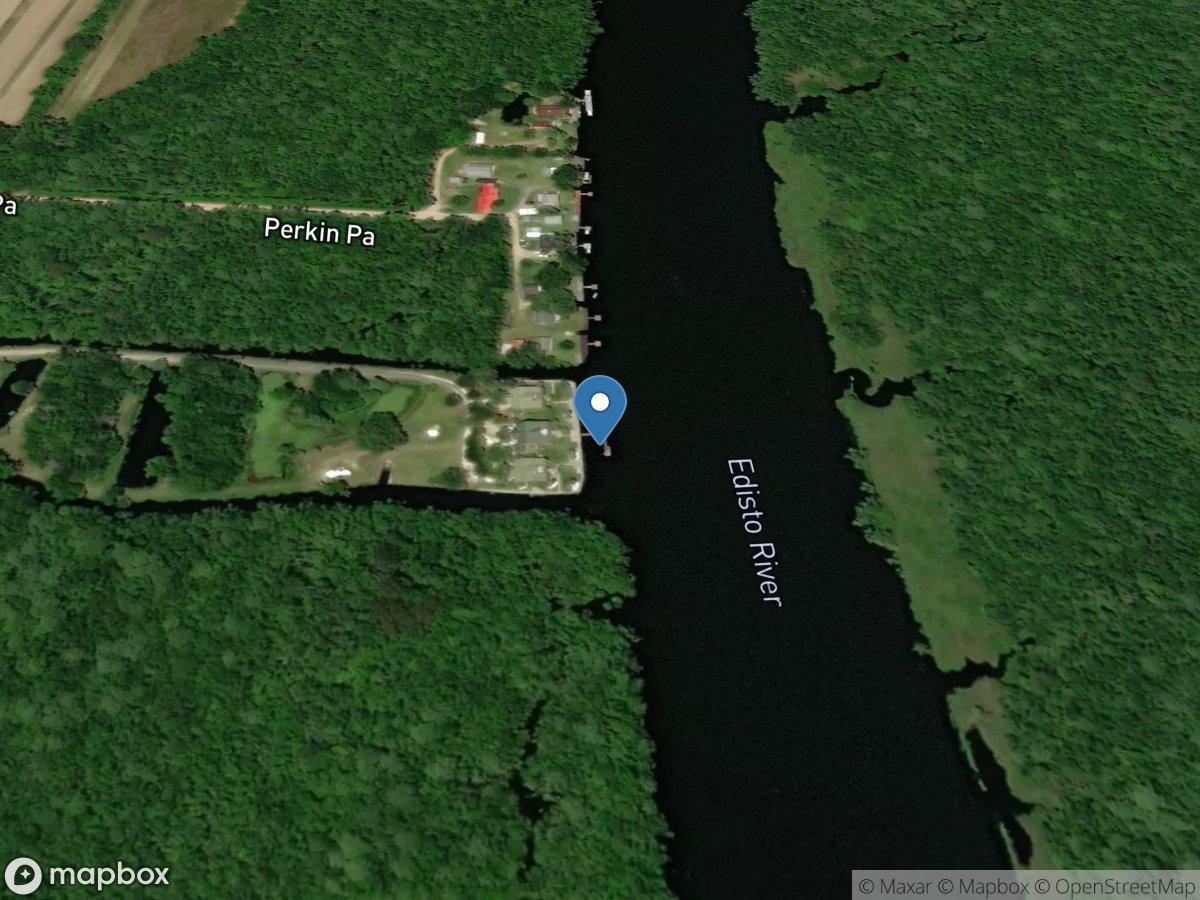 Edisto River below Jacksonboro, SC location