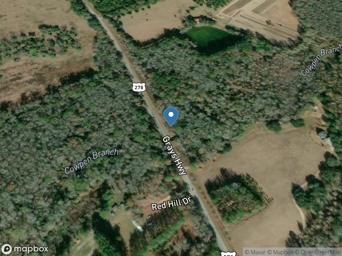 Cowpen Branch near Varnville, SC location