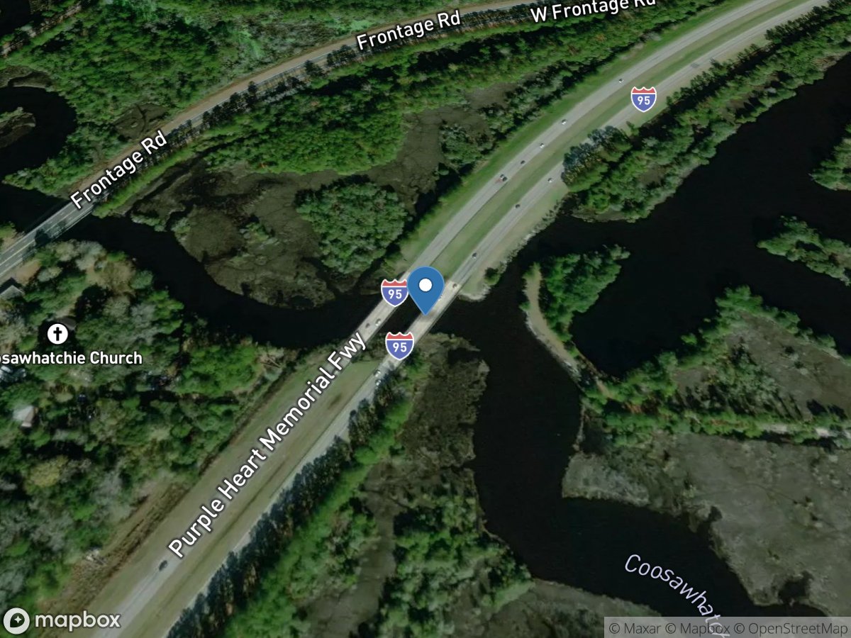 Coosawhatchie River at I95 near Ridgeland, SC location