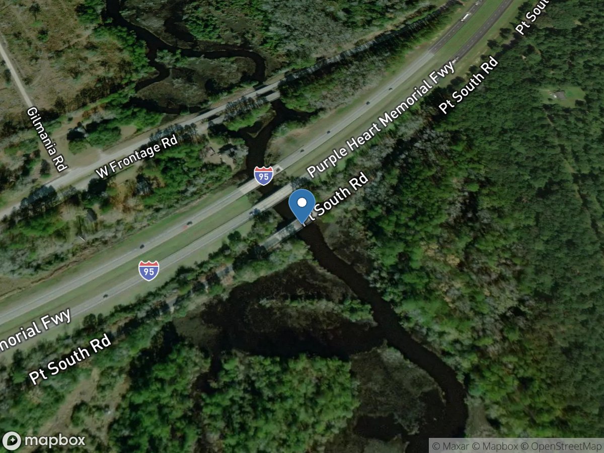 Tullifinny River below I-95 near Ridgeland, SC location