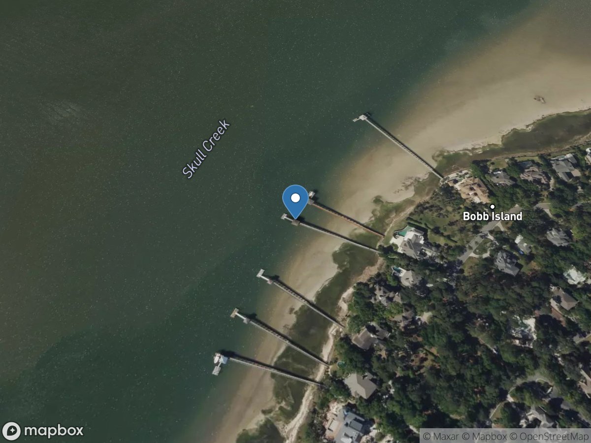 Skull Creek near Hilton Head, SC location