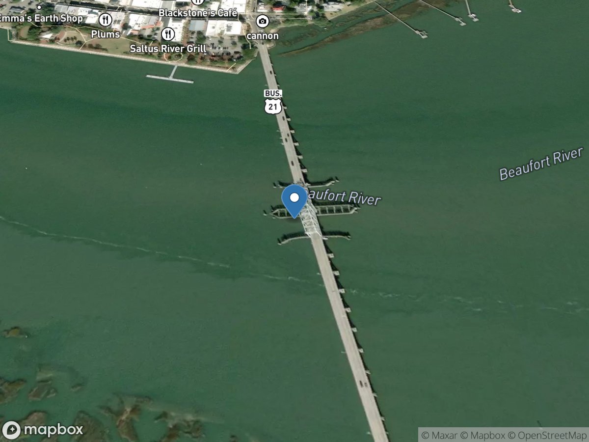 Beaufort River at Beaufort, SC location