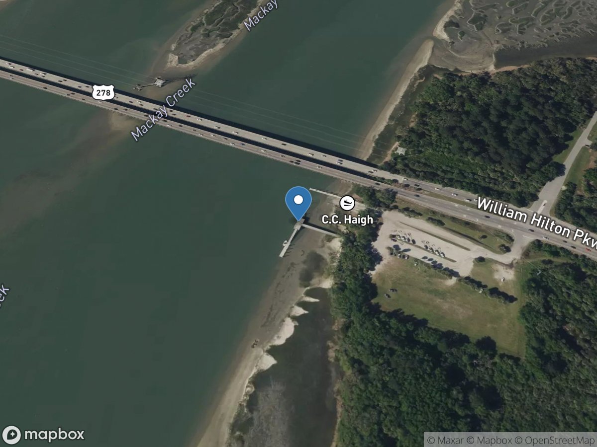 MacKay Crk at Cc Haigh Landing near Hilton Head, SC location
