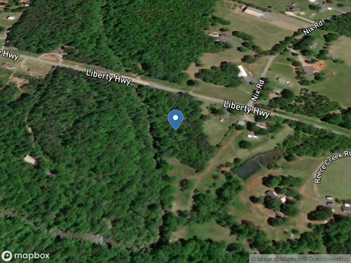 Twelvemile Creek near Liberty, SC location