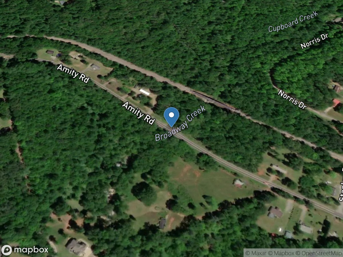 Broadway Creek near Anderson, SC location