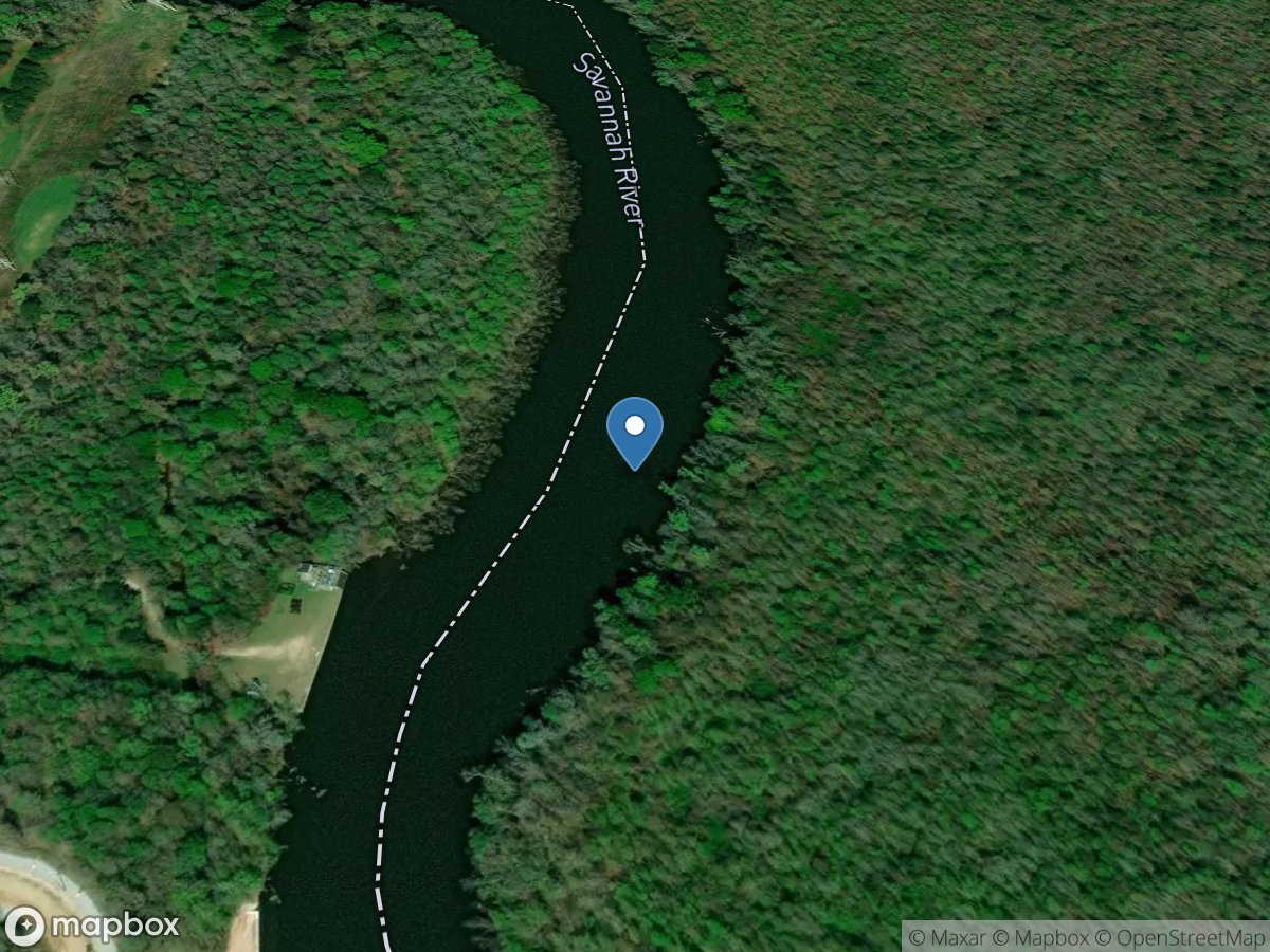 Savannah River near Tillman, SC location