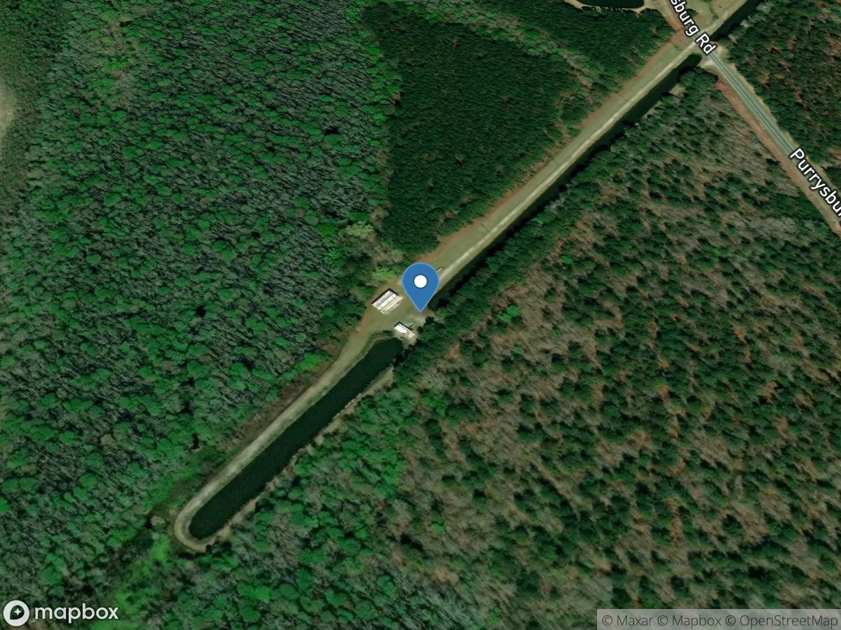 Savannah River above Hardeeville, SC location