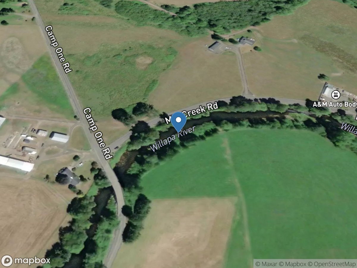 Willapa River near Willapa, WA location