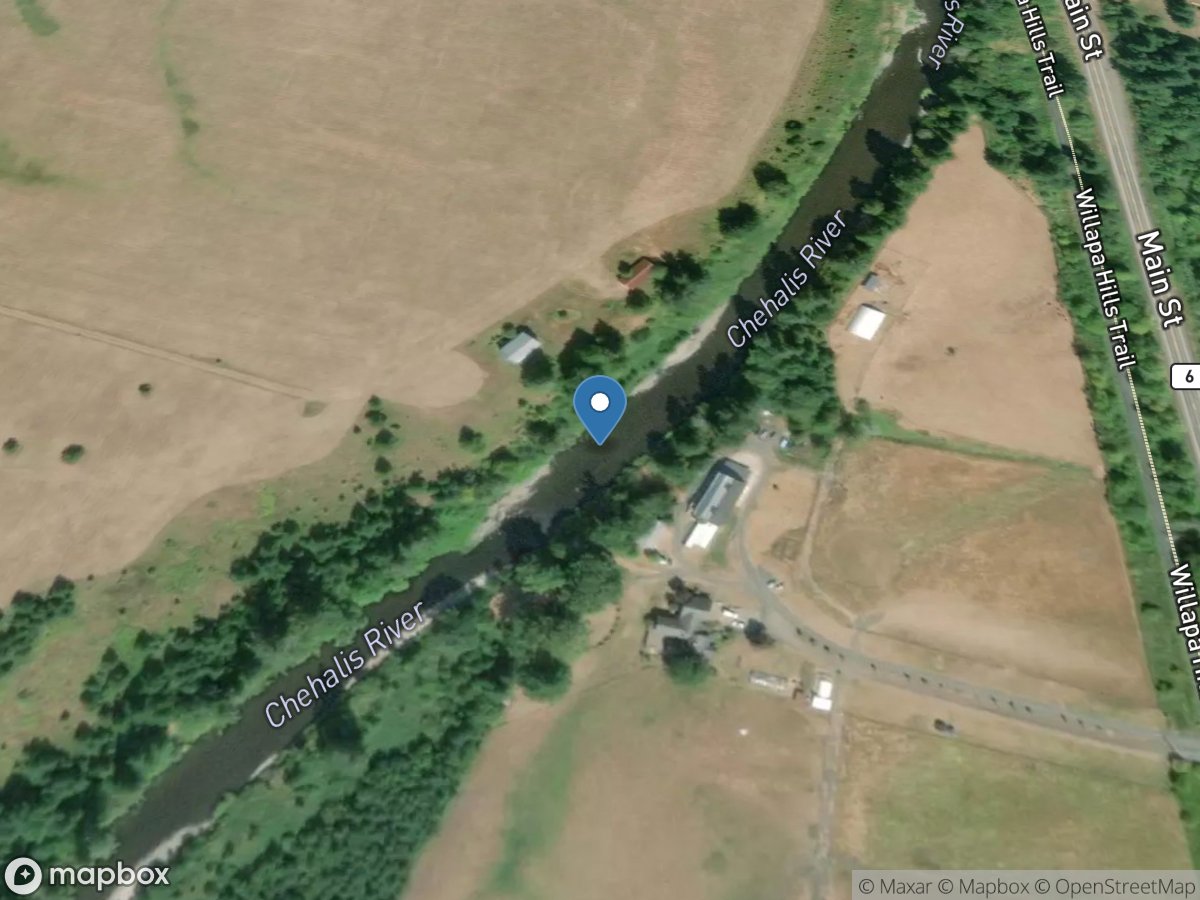 Chehalis River near Doty, WA location
