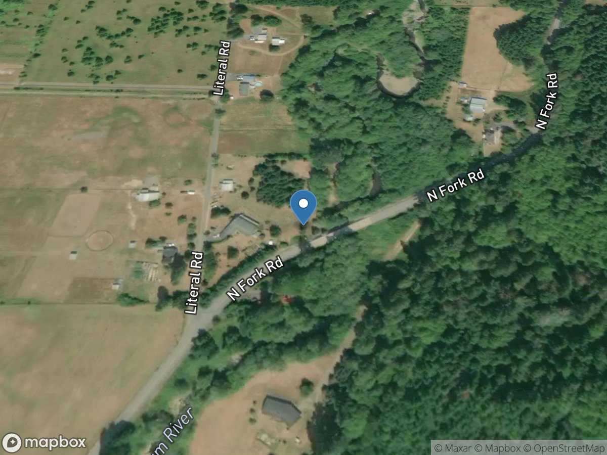 NF Newaukum River above Bear Creek near Forest, WA location