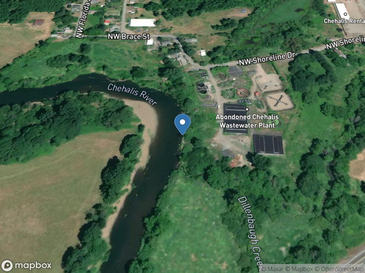CHEHALIS RIVER At Wastewater Treatment Plant At CHEHALIS, WA location