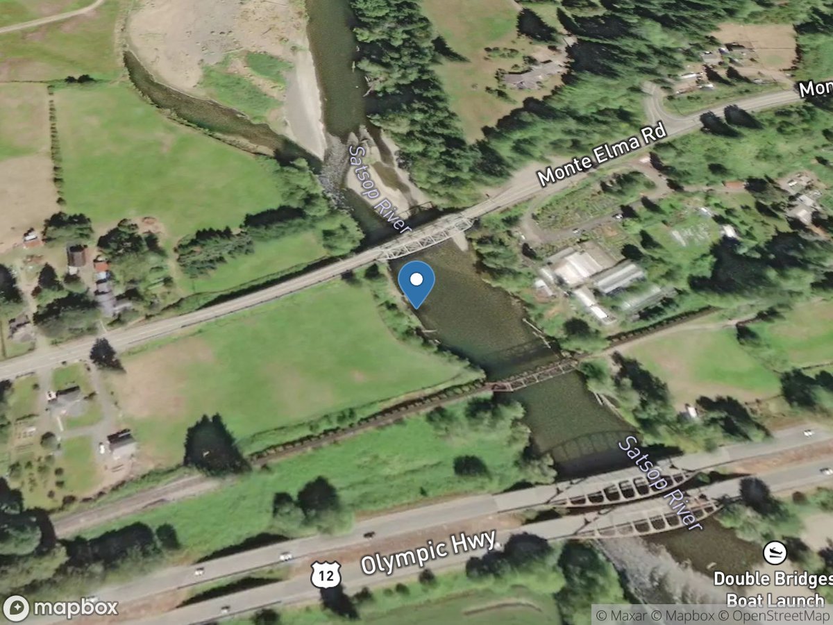 Satsop River near Satsop, WA location