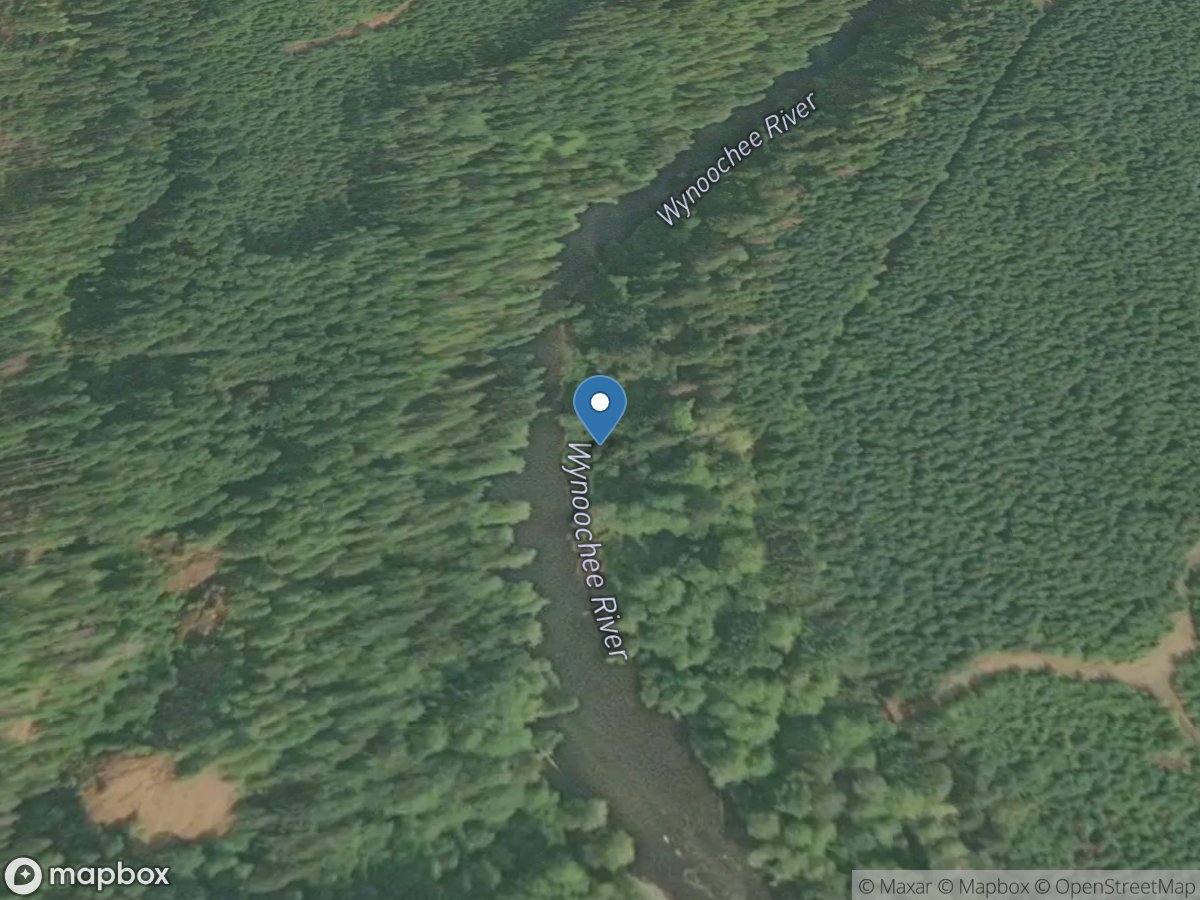 Wynoochee River above Save Creek near Aberdeen, WA location