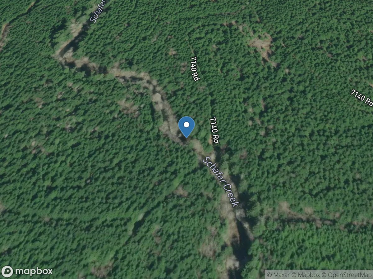 Schafer Creek near Grisdale, WA location