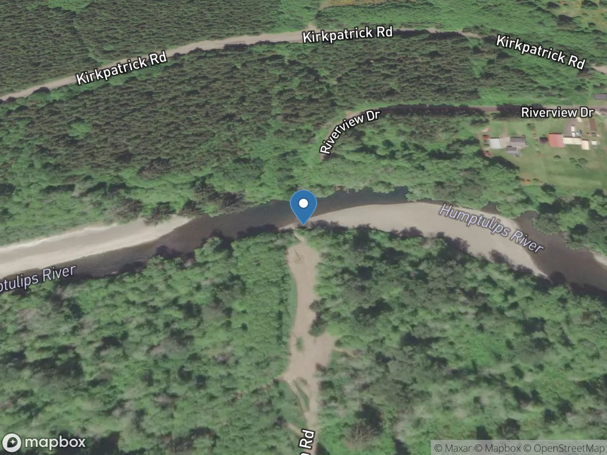 Humptulips River below Highway 101 near Humptulips, WA location