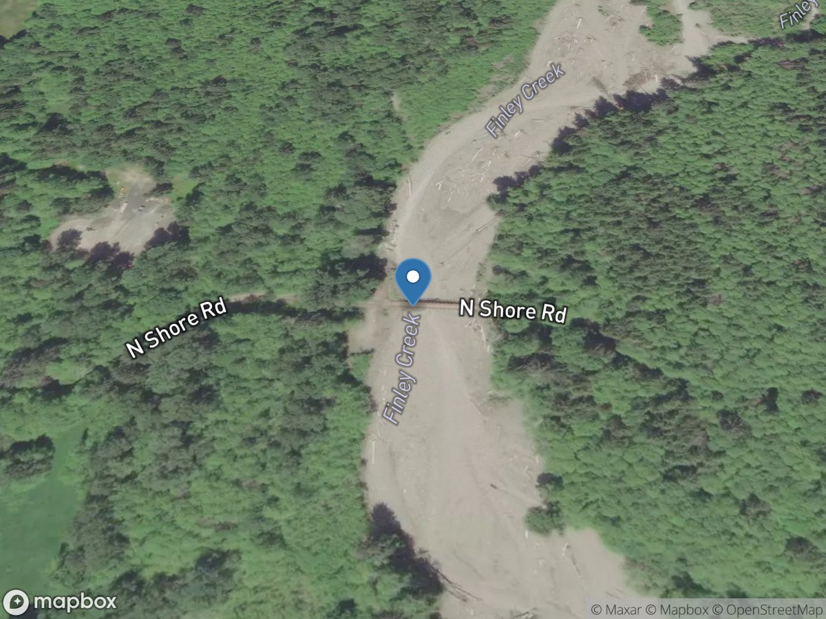 Finley Creek at Northshore Road Branch near Quinault, WA location