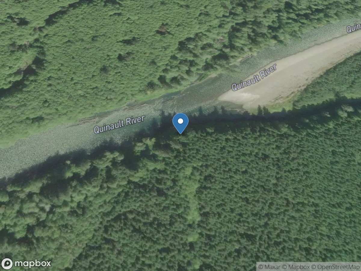 Quinault River near Taholah, WA location