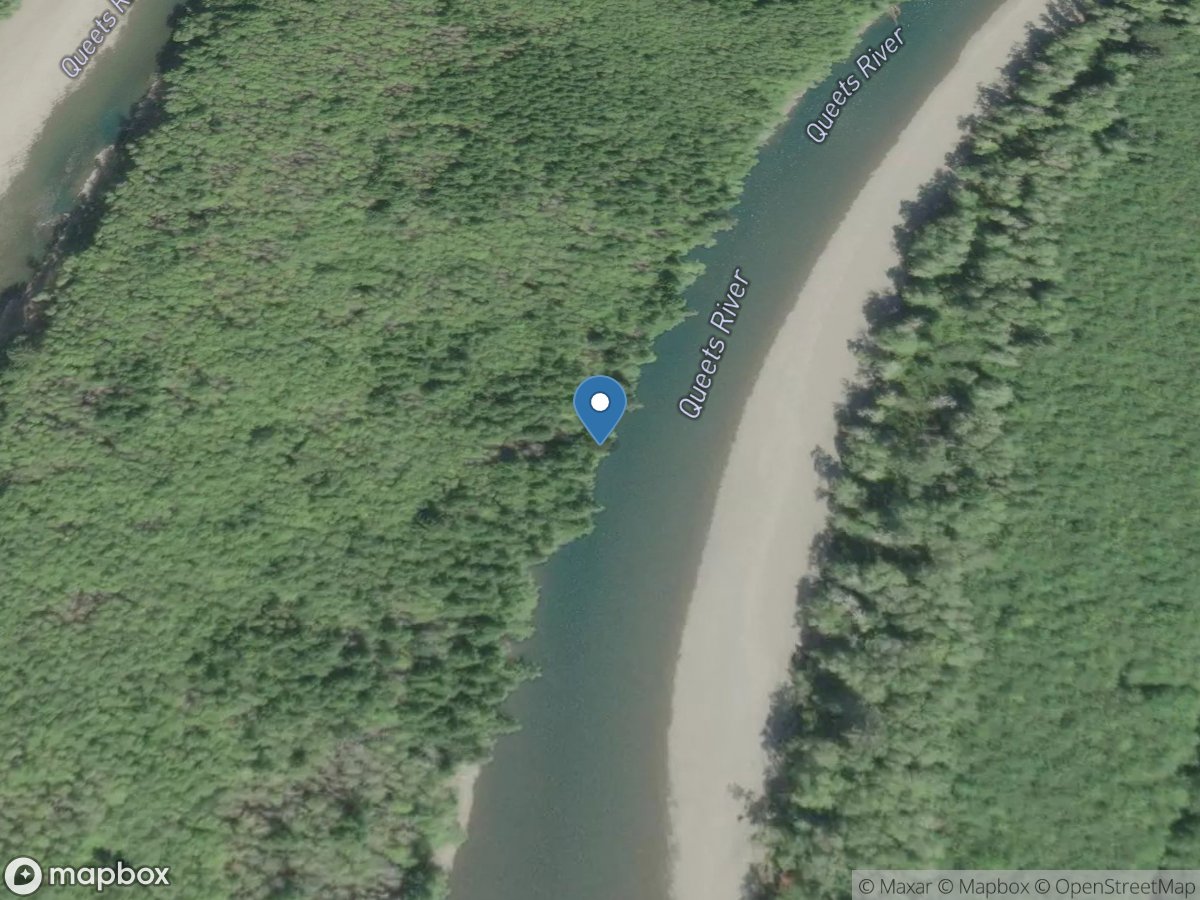 Queets River near Clearwater, WA location