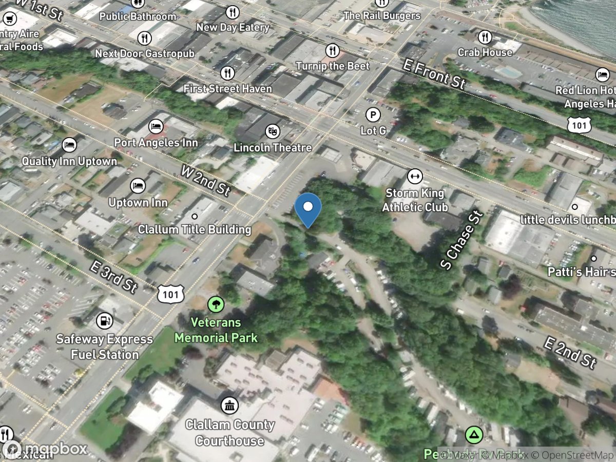 Peabody Creek at East 2nd ST at Port Angeles, WA location