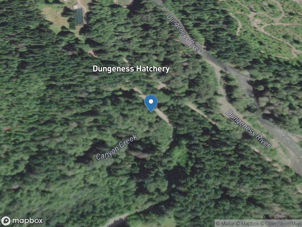 Canyon Creek near Sequim, WA location