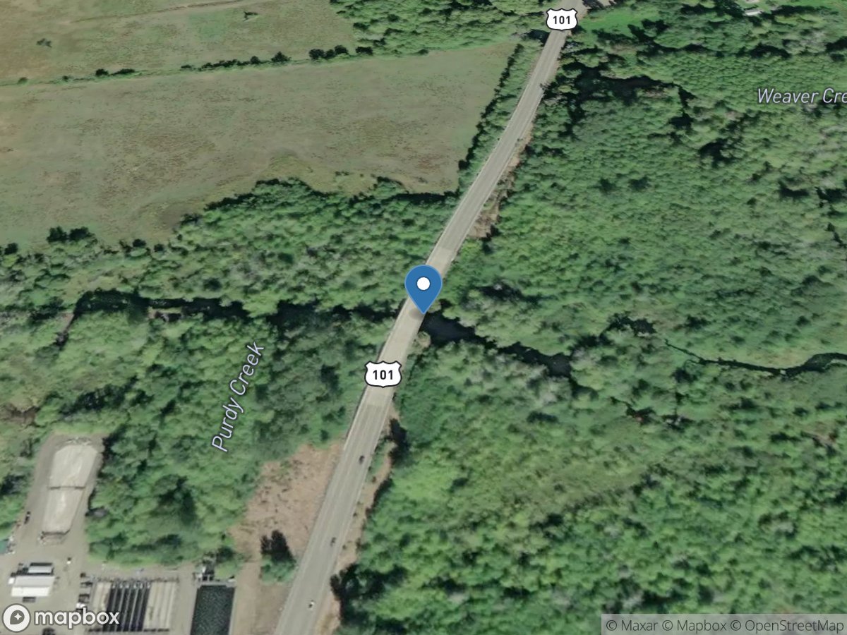 Purdy Creek at Hwy101 near Union, WA location