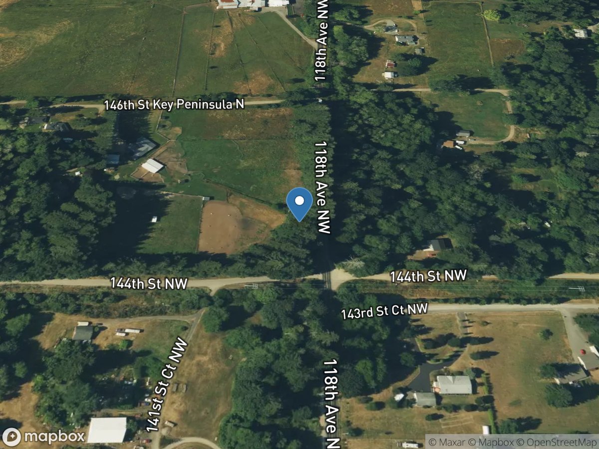 Minter Creek above Huge Creek near Wauna, WA location