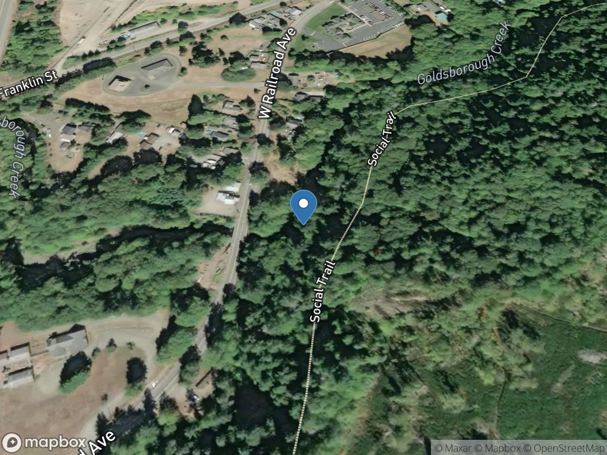 Goldsborough Creek below Coffee Crk near Shelton, WA location