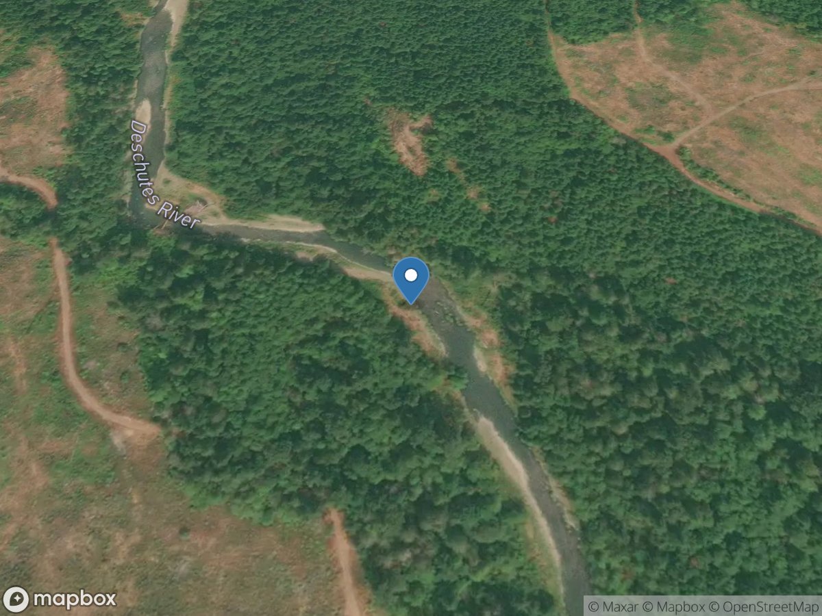 Deschutes River near Shell Rock Ridge near Vail, WA location