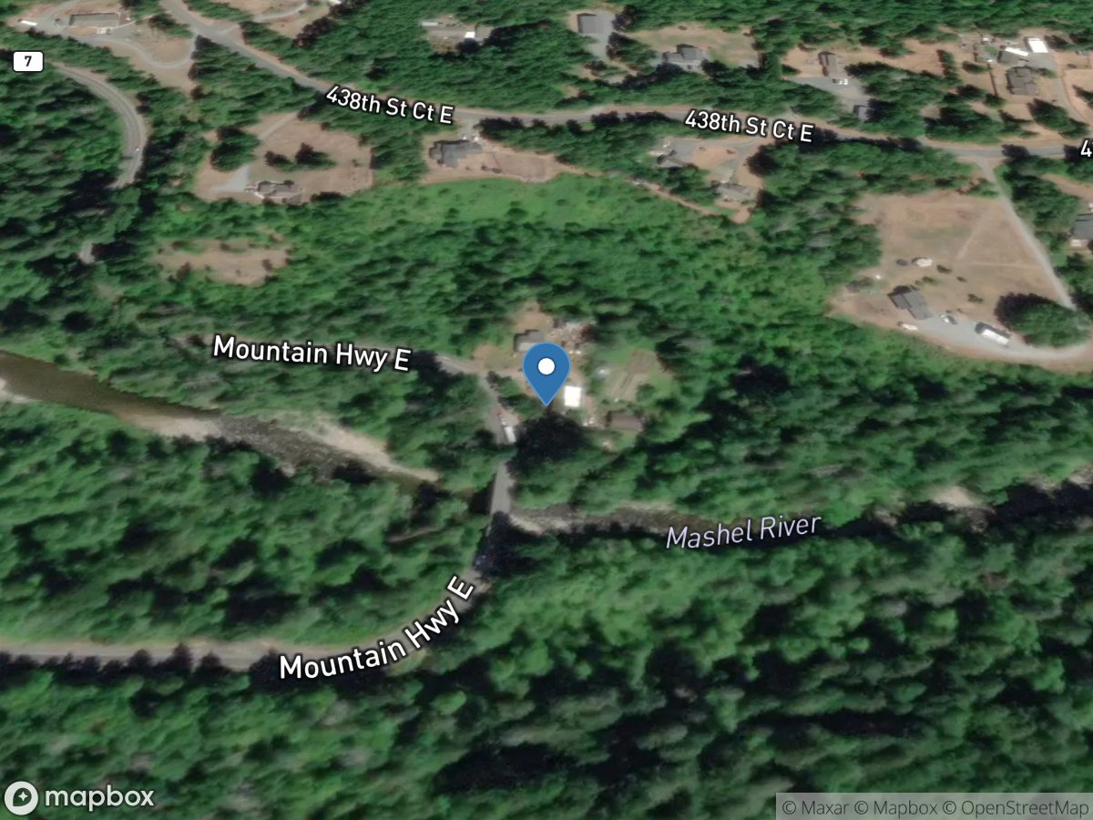 Mashel River near LA Grande, WA location