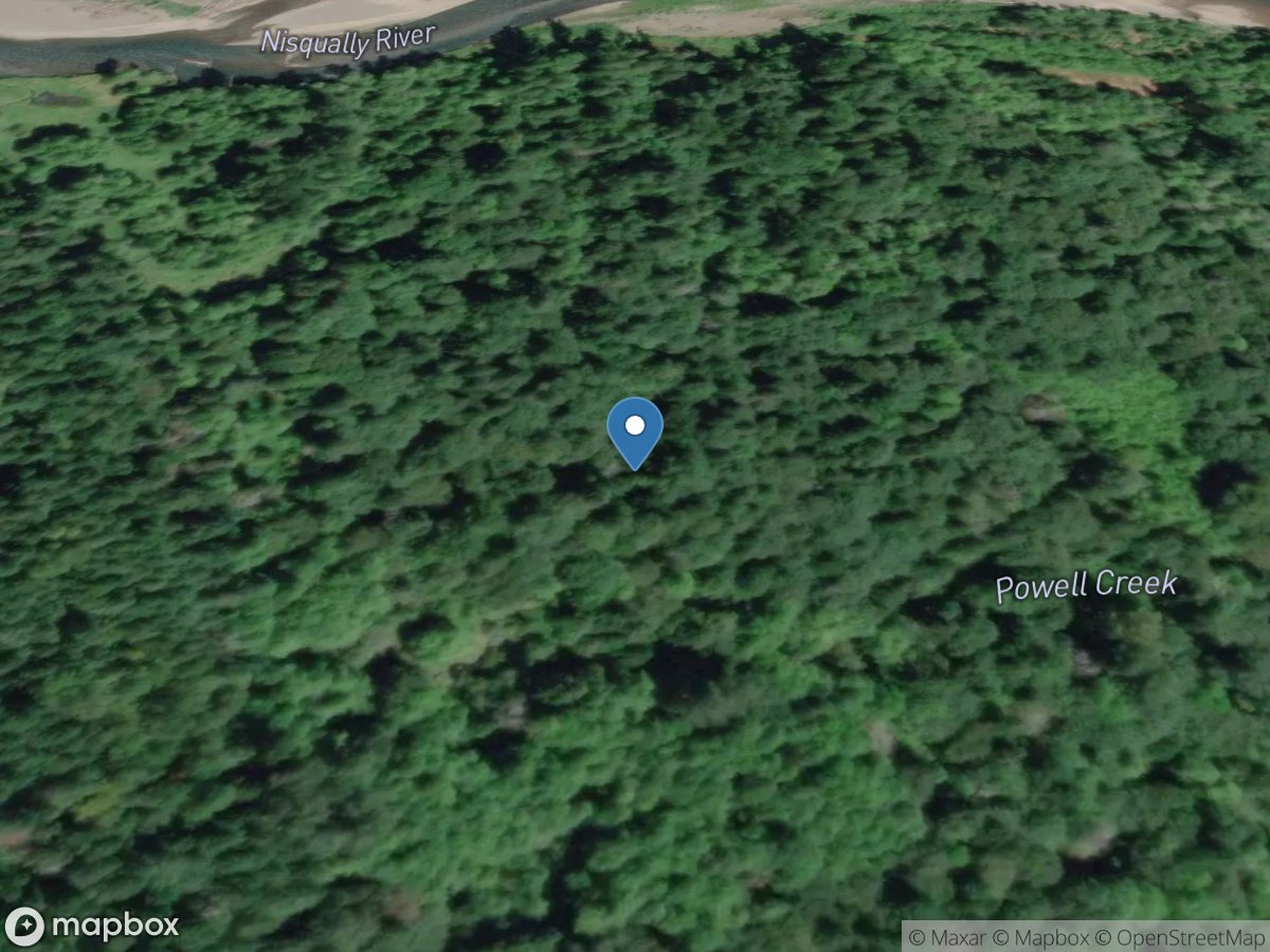 Powell Creek near McKenna, WA location