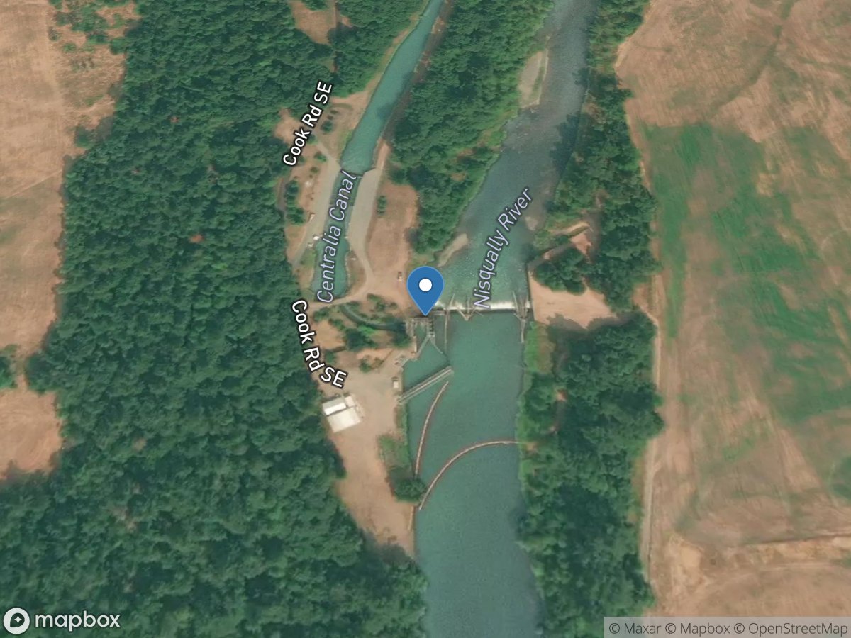 Nisqually River below Centralia DAM near McKenna, WA location