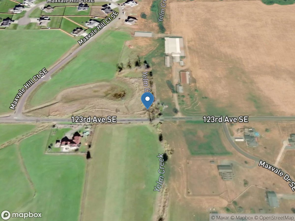 YELM CREEK DOWNSTREAM FM 123RD Avenue Southeast Near YELM, WA location