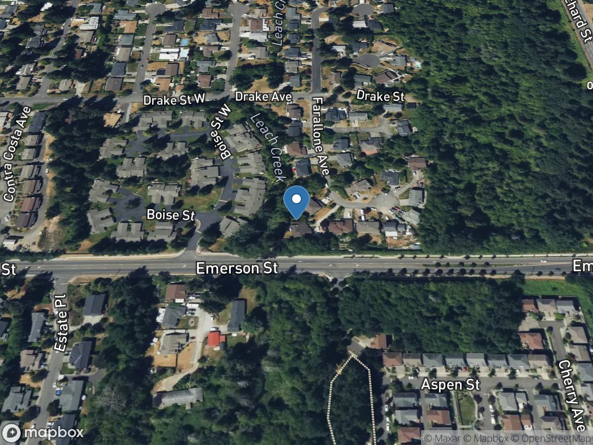 Leach Creek near Fircrest, WA location