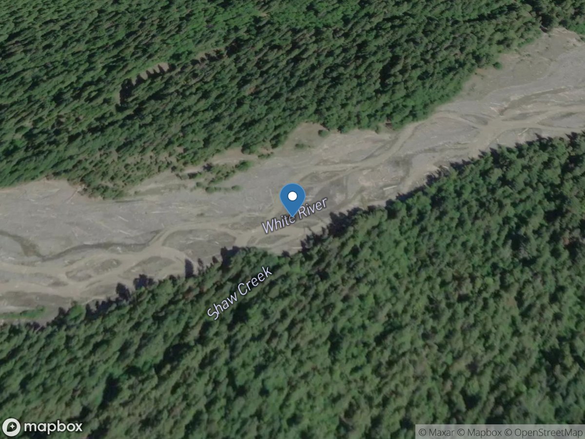 White River above Shaw Creek near Greenwater, WA location