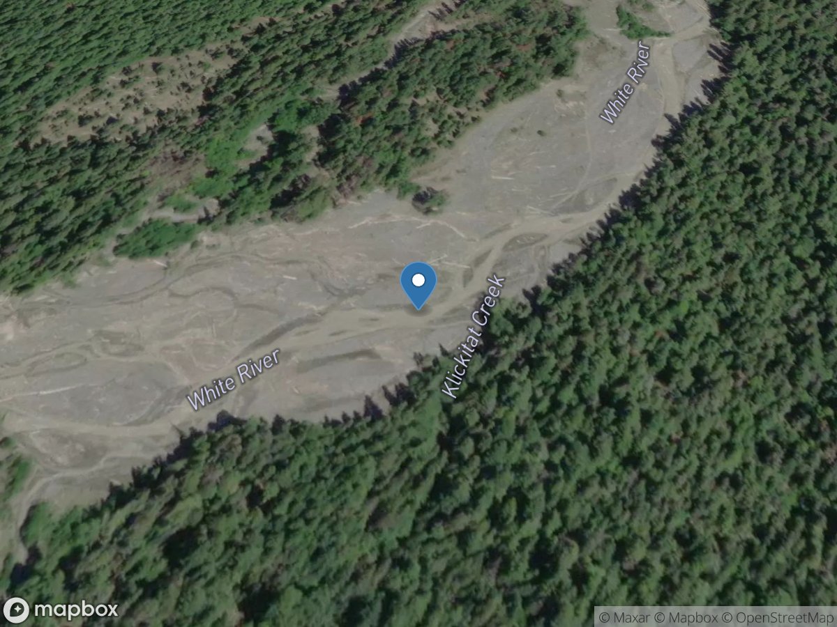 White River above Klickitat Crk near Greenwater, WA location