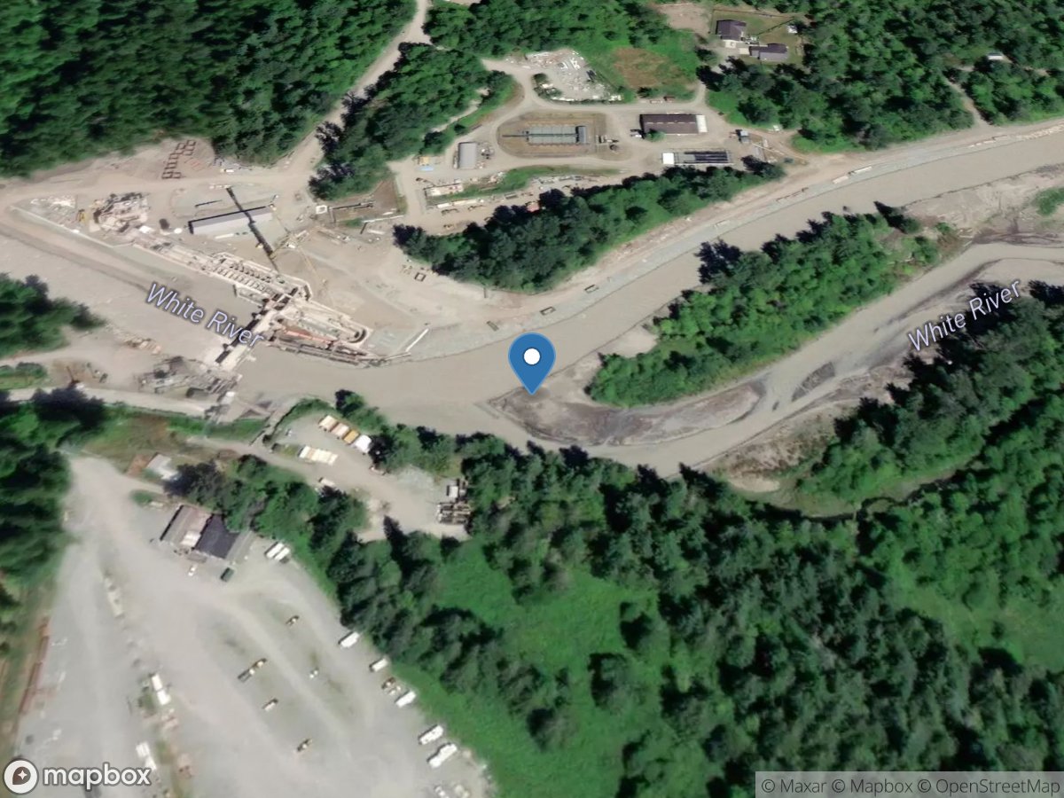 White River at Headworks above Flume near Buckley, WA location