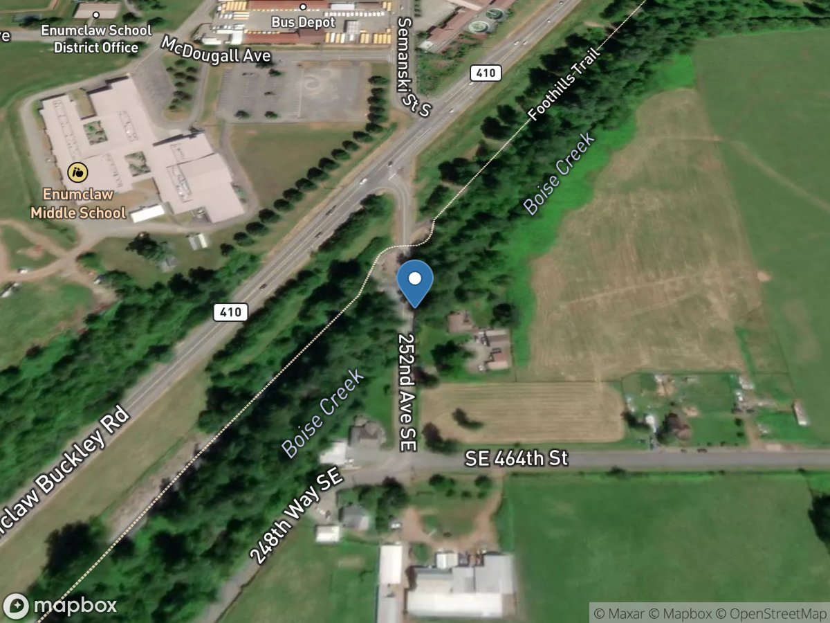 BOISE CREEK At 252ND Avenue Northeast Near BUCKLEY, WA location