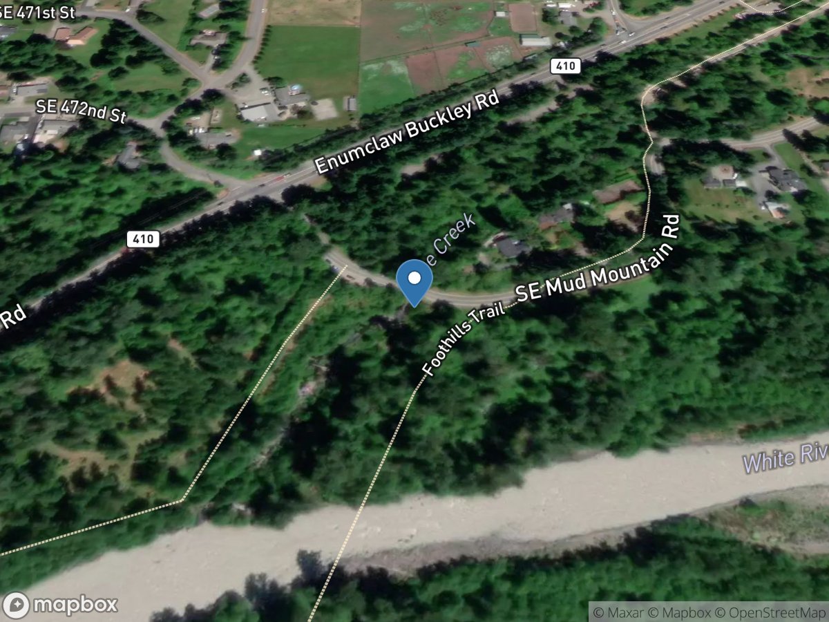 Boise Creek at Buckley, WA location