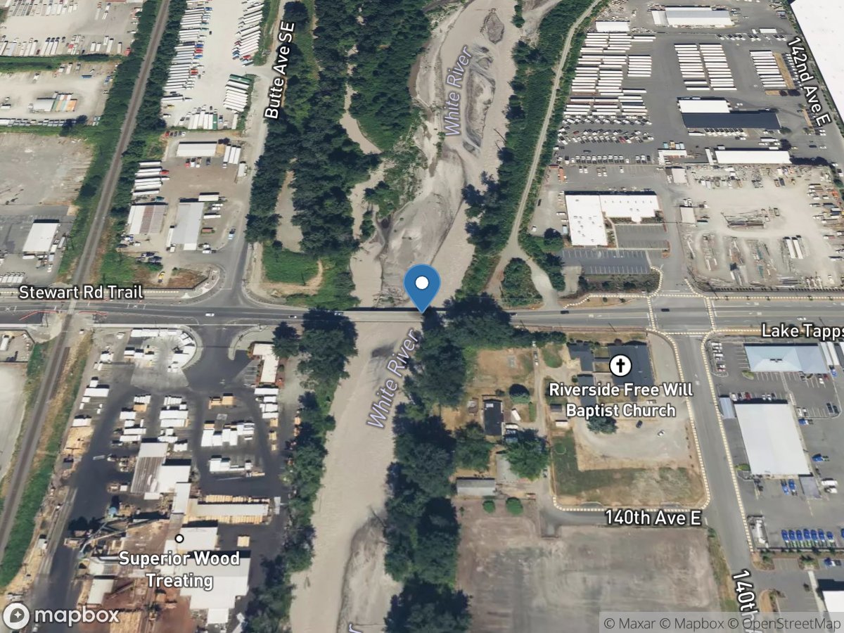 White River near Sumner, WA location