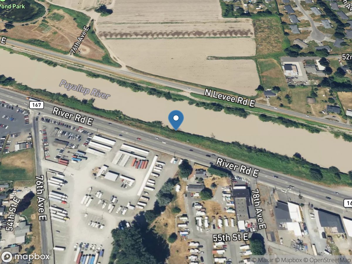 Puyallup River at Puyallup, WA location