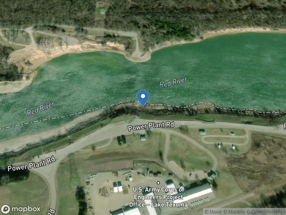 Red Rv at Denison Dam near Denison, TX location