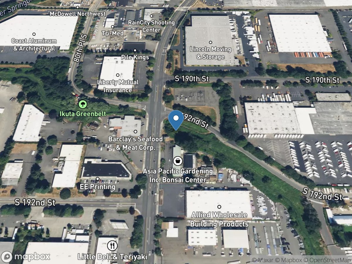 Springbrook Creek at Orillia, WA location